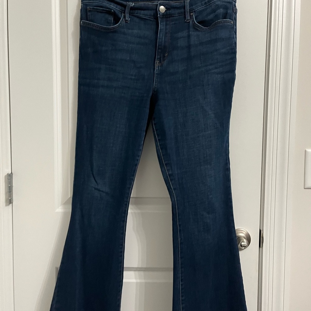 a.n.a Dark Blue Flare Jeans